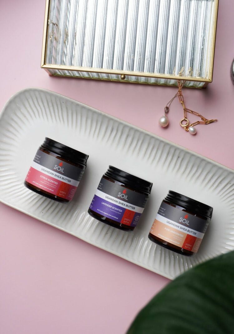 SOiL Certified Organic Shea Butter – elegant new packaging!